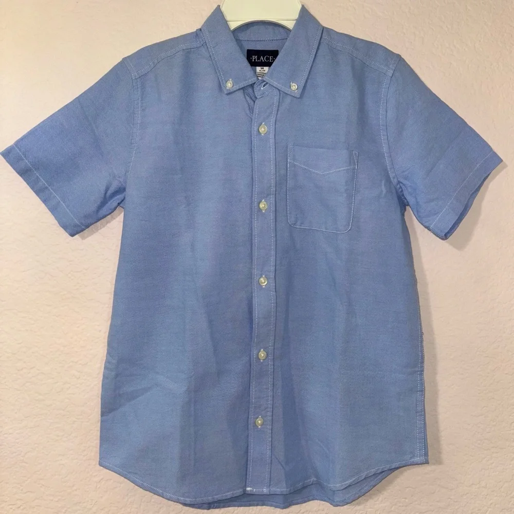 The Children's Place Sky Blue Button-Down Shirt